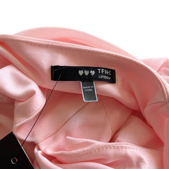 TFNC London Whisper Pink Eliana Sleeveless Bridesmaid Maxi Dress Size 10 NWT - Picture 2 of 10